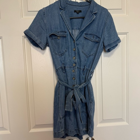 Rails Georgie Denim Belted Playsuit size XS - Picture 3 of 6